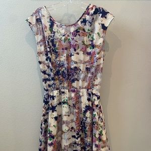 Multicolored Print Dress